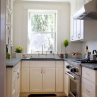 interni e design di cucina di piccole dimensioni