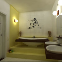 vonios kambario dizaino schema