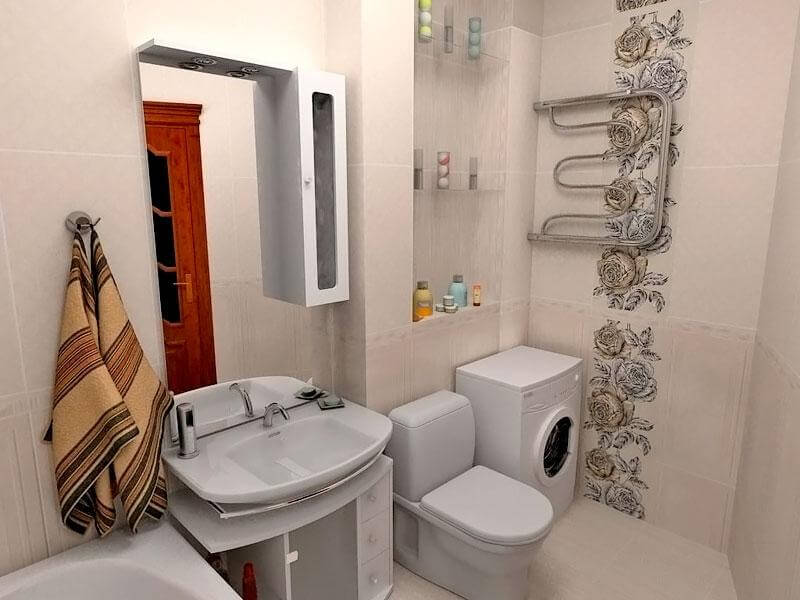 tualetas su vonia Chruščiovoje