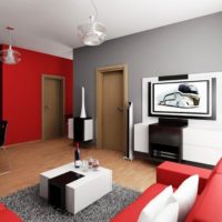 interior design moderno di un piccolo appartamento