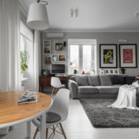 interior design di un piccolo appartamento a Krusciov