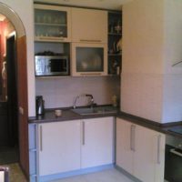 kitchen design with ventilation duct decor