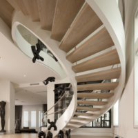 staircase design in the house on the second floor