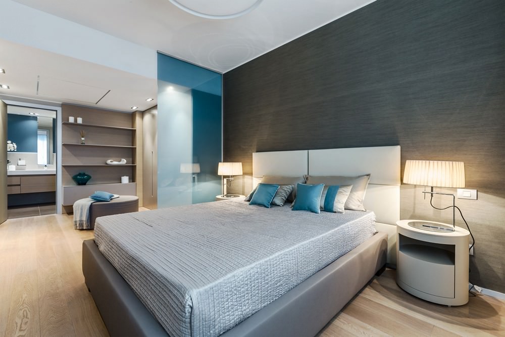 sivi dizajn spavaće sobe