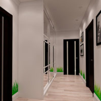 idées de design pour un petit couloir