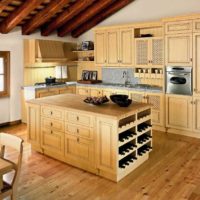 idea of ​​a beautiful rustic style kitchen photo