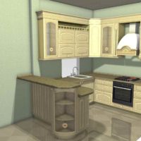 version of the beautiful design of the kitchen in a classic style picture