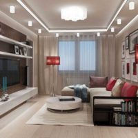 the idea of ​​an unusual interior living room bedroom picture