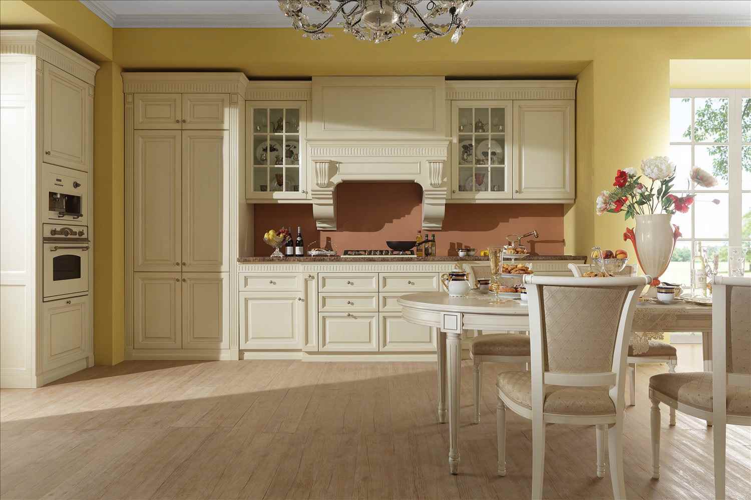 an example of a beautiful kitchen style in a classic style