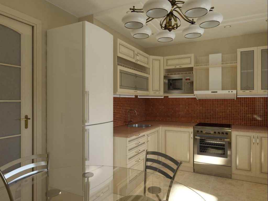 مثال على ديكور المطبخ الجميل 11 متر مربع