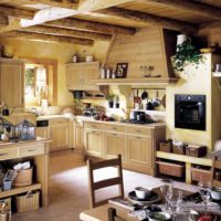 version of the bright style of the kitchen in a rustic style photo