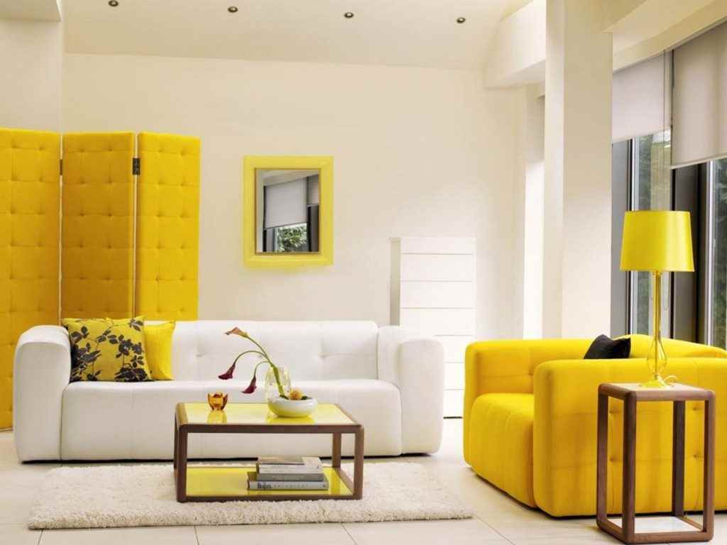 l'idea di usare il giallo chiaro nell'arredamento dell'appartamento