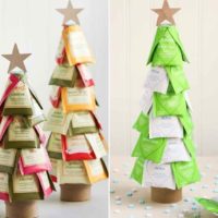esempio di creazione di un albero di Natale leggero da cartone fai da te foto