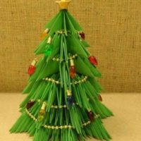 opzione per creare un albero di Natale luminoso da foto di cartone te stesso