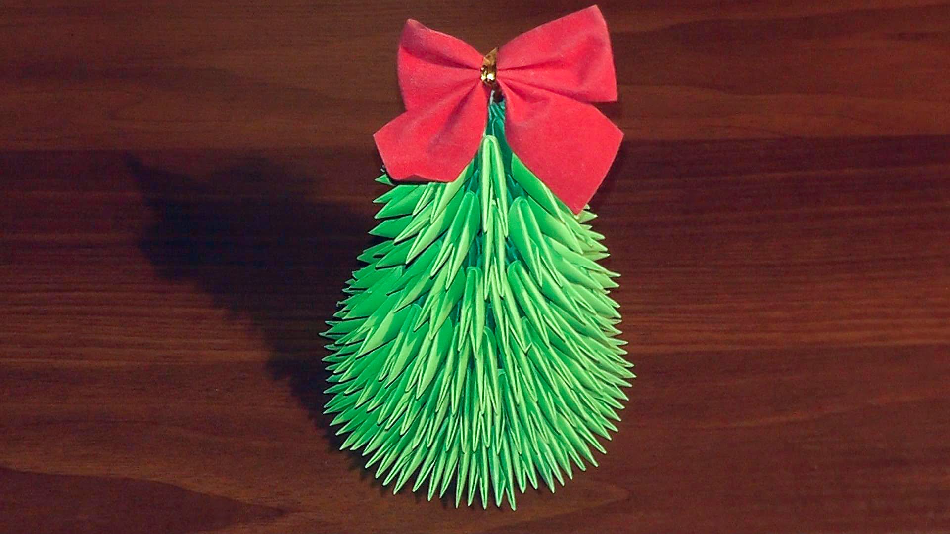 opzione per creare un albero di Natale leggero dalla carta da soli