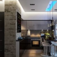 kitchens with ventilation duct