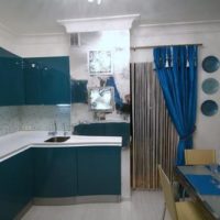 kitchen with ventilation duct interior