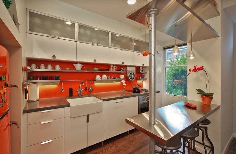 bright high-tech kitchen