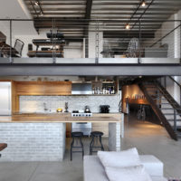 loft style kitchen in the house