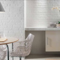 white kitchen with ventilation duct