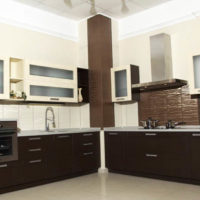 kitchen with ventilation box design photo