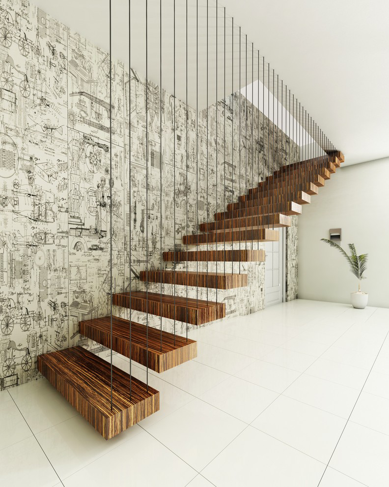 conception d'escalier en bois