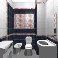 opcija svijetlog stila polaganja pločica na slici u kupaonici