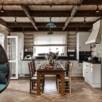 an example of a beautiful rustic style kitchen picture