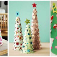 l'idée de créer un arbre de Noël insolite en carton faites-le vous-même photo