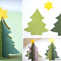 opzione per creare un bellissimo albero di Natale di cartone sulla tua foto