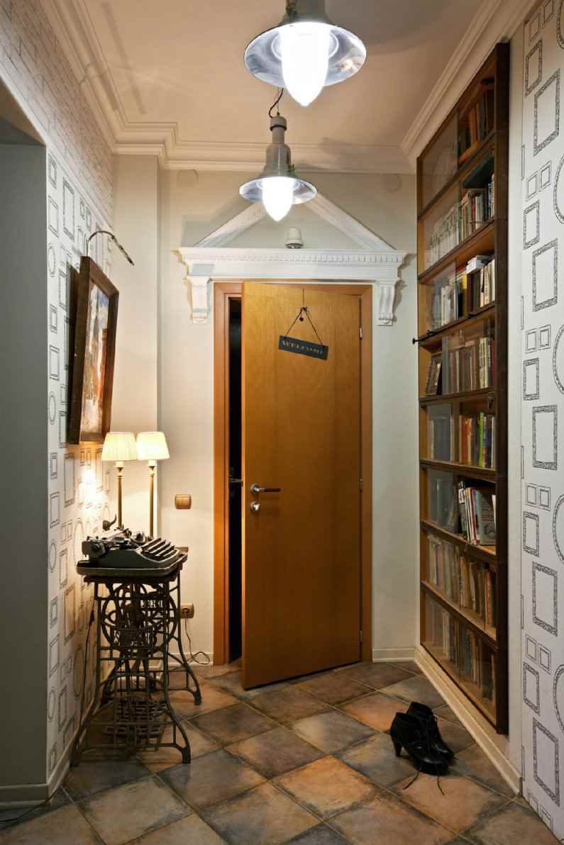 version du beau design du couloir dans une maison privée