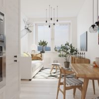 small apartment in scandinavian style