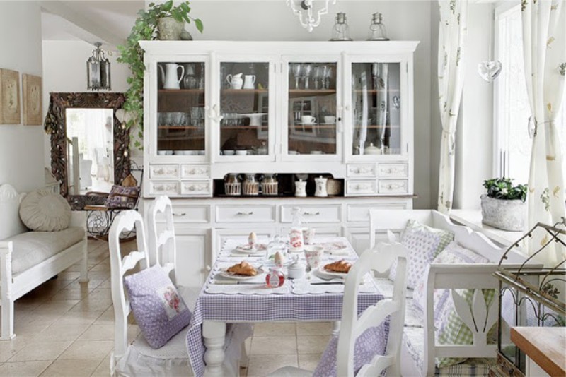 bright kitchen in provence style