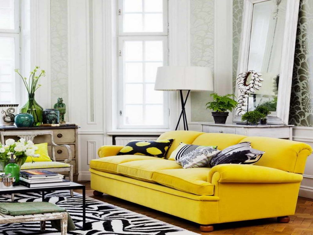 l'idea di utilizzare il giallo brillante nel design della stanza