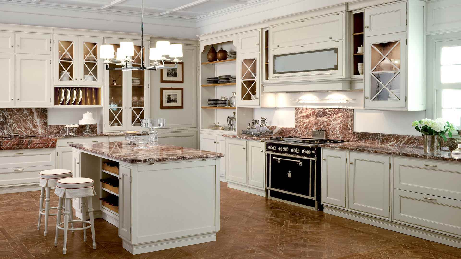 version of a light style kitchen in a classic style