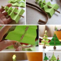 opzione per creare un albero di Natale luminoso da cartone sulla tua foto