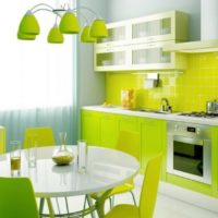 design de cuisine avec intérieur de lime
