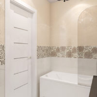 foto van badkamerstegels met een patroon