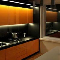 cuisine design 6 m² d'éclairage