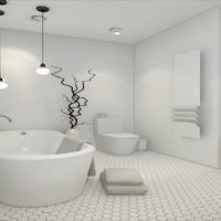vonios plytelių balta nuotrauka