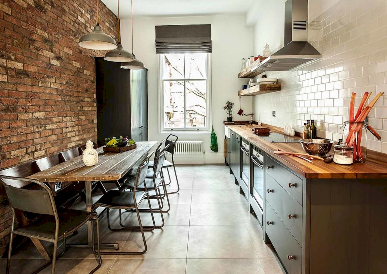 loft style in the kitchen
