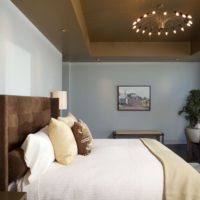 lubų apdaila miegamajame dizaino idėjos
