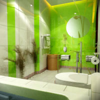 بلاط الحمام الصورة الخضراء