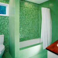 идеи за плочки за баня зелени