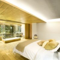 strop u fotografiji dizajna spavaće sobe
