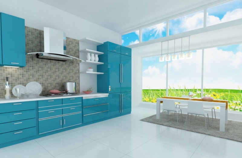 bright kitchen interior