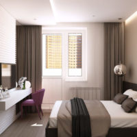 camera da letto di 10 mq dal design moderno