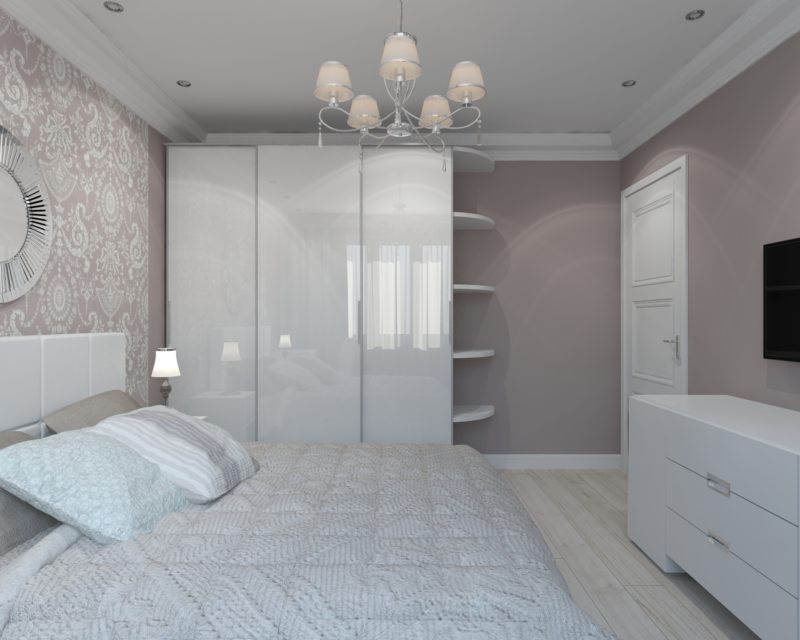 minimalismo in camera da letto di 15 mq