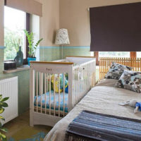 interno camera da letto per bambini