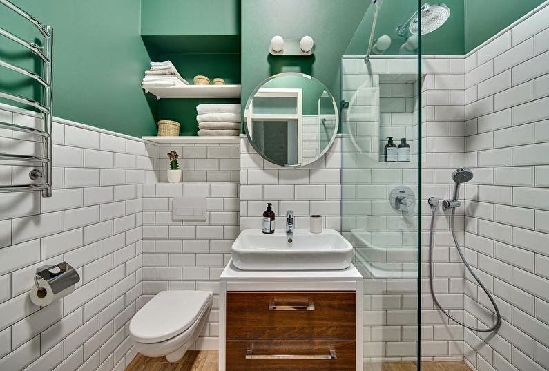 fürdőszoba tervezési ötletek 4 négyzetméter